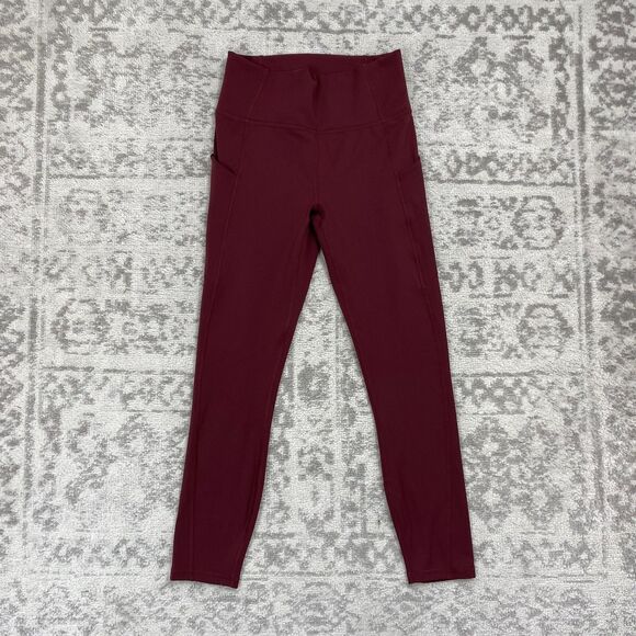 Fabletics Leggings Oasis PureLuxe High-Waisted Red Leggings Women's Size Small - Picture 1 of 7